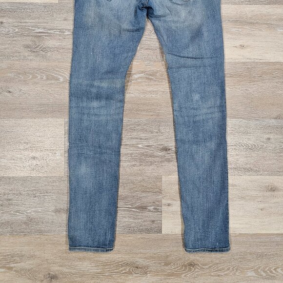 H&M Mama Slim High Rib Maternity Jeans Blue Wash Size 10 - Picture 7 of 7